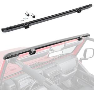 MasterTop No Drill Windshield Header for Bimini Summer Top Installations |Fits All 1997-2006 Jeep TJ Wranglers|Fits All Leading Brands of Bimini Summer Tops |Not Needed for MasterTop Mesh Tops