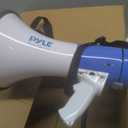 Pyle Portable Megaphone Speaker PA Bullhorn - Built-in Siren, 50W Adjustable Volume Control in 1200 Yard Range, Ideal for Any Outdoor Sports, Cheerleading Fans & Coaches, or for Safety Drills, 9.2 x 13.4 x 8.1