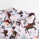 Mens Golf Polo Shirts Short Sleeve Dry Fit Performance Moisture Wicking Casual Funny Golf Polo Shirts for Men (XX-Large, Desert Cowboy)