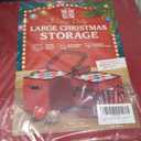 Holiday Cheer Premium Christmas Ornament Storage with 8 Tray  Christmas Storage Container with Dividers Perfect for Holiday Decorations Fits 128 Holiday Ornaments  Tear-Proof Fabric (Large, Red)