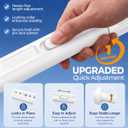 ALLZONE Adjustable Tension Curtain Rod, 40-157 inches, Heavy Duty Curtain Rods No Drilling, Anti-Slip Tension Rod for Window, Shower, Outdoor & Patio, Easy to Install, 1.26In Diameter, White