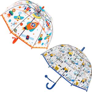 Kids Clear Umbrella for Rain Dome Bubble Umbrellas Windproof for Kids Boys and Girls