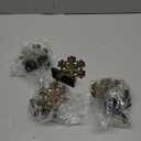 4Pcs Stocking Holders, Snowflake Pattern Retro Metal Mantel Hooks, Anti-Slip Heavy Duty Solid Cast Iron Mantle Hangers Xmas Dcor for Fireplace Holiday Indoor Decoration