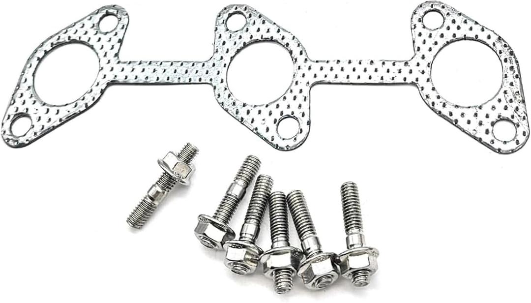 D722 Exhaust Manifold Gasket with bolts 1G318-12350 Compatible with Kubota D722 D782 Engine 1G31812350