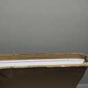 Muzata 12Pack 22 Drop Ceiling Tiles 24x24 White Smooth Healthy PVC Ceiling Panel Covers About 48sqft Waterproof Fire-Rated for Bathroom Basement Easy Drop-in Installation TBP0