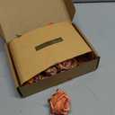 Floroom Mini Artificial Flower Heads Burnt Orange & Terracotta Fake Peony Daisy Rose Multicolor Small Faux Silk Flower Heads for Cake Craft Garland Wedding Party Graduation Cap DIY Home Decoration (Dusty Bloom Terracotta)