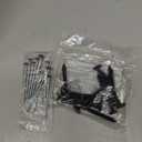 Ekena Millwork Lifetime Vinyl LL1S14X05200BL Standard Cathedral Top Center Mullion, Open Louver Vinyl Shutters, w/Installation Shutter-Lok's & Matching Screws (Per Pair), 14 1/2"W x 52"H, Black