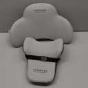 Coverado Lumbar Support and Headrest Pillow for Car, Memory Foam Ergonomic Head Neck Support Pillow for Driving Seat, Back Support and Pain Relief, Seat Cushion for Car, Driver, Office (2 Peices, Gray2)