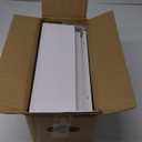 RICHER HOUSE 8 Set Floating Wall Mounted Shelves, Nursery Hanging Book Shelves with Lip for Storage, White Display Picture Ledge Shelf for Bedroom Bathroom Kitchen Living Room Wall Decor, Modern White 15.7"