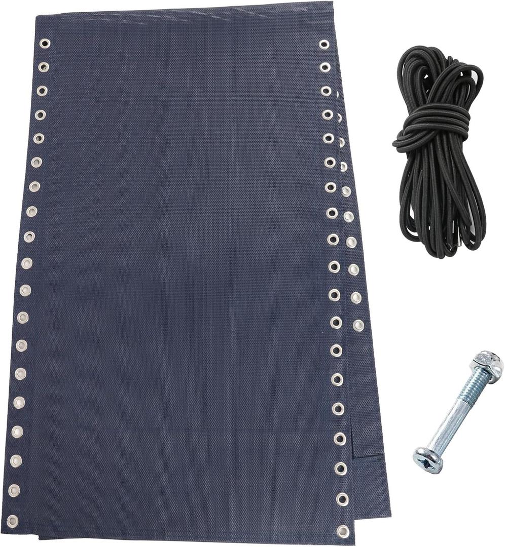 17" 19" 21" Wide Zero Gravity Chair Replacement Fabric, Repair Cloth with 4 Gravity Chair Replacement Cord Screws Kit, Zero Gravity Chair Accessories for Sling Patio Lawn Lounge Chair, Blue