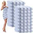 16 Pack Microfiber Bath Towels Bulk 27'' x 60'' Oversized Size Bath Towel Highly Absorbent Extra Large Soft Drying for Shower Beach Winter Salon Sport Gym Party
