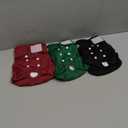 wegreeco Washable Female Dog Diapers (Pack of 3) (X-Large (17.5"-27" Waist), Burgundy, Black, Jade)