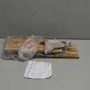 Love-KANKEI Floating Shelves Wall Mounted Set of 3, Rustic Wood Wall Storage Shelves for Bedroom, Living Room, Bathroom, Kitchen, Office and More Carbonized Black (Medium)