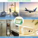 2 x Generic Toilet Seat Covers Paper Flushable, 120pcs Travel Disposable Toilet Seat Covers for Adults Kids Potty Training, 100% Biodegradable Travel Accessories for Public Restrooms, Airplane, Camping