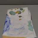 MEHOFOND 7x5ft Happy Anniversary Backdrop Blue and White Floral Wedding Anniversary Photography Background Hearts Geometric Couple Wedding Women Birthday Party Cake Smash Decor Studio Photo Props