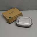 Blockhtte Stainless Steel Lunch Box for Adults I 47oz I Bento Box 3 Compartments with free Sealing, Leak-Proof Container, Metal Lunchbox for Travel, Work, Eco-Friendly Meal Storage Solution