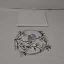 Ferraycle Metal Wall Art Bird on Tree Branch Silhouette Bird Art Decor for Living Room Garden Bedroom Office Home Wall Housewarming Party Decor(Fresh Color)