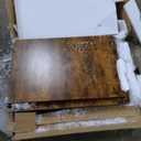 Feandrea 38.6" Dog Crate Furniture, Indoor Dog Cage Side End Table, XL Pet Wood Kennel for Large and Medium Dogs up to 70 lb with Multi-Purpose Removable Tray, Double-Door Pet House, Rustic Brown