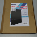 Portfolio Folder for Artwork Art Portfolio Binder 2 Packs 11"x17" Demo Book Black Portfolio Folder with Protective Film Binder with Plastic Sleeve 30 Pockets 60 Page Capacity