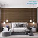 Art3d 94 x 12.6 Inch Acoustic Lightweight Slat Wall Panel, 4-Piece, Walnut