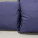Outdoor Pillow Set, 24x24 Inch Water-Resistant & Fade-Resistant Outdoor Chair Pillows with Removable Cover for Patio Chair, Sofa,Navy Blue (Set of 2)