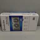 Comfort Zone 9-Inch 3-Speed Reversible Twin Window Fan  Dual Blade Window Exhaust Fan with Auto-Locking Expanders, 22.25" to 33" Wide  Tabletop Feet & Removable Bug Screen included (White)