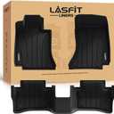 LASFIT Floor Mats for Mercedes Benz E Class E350 / E450 AMG / E53 2026 2025 2024 (Fit Sedan & All-Terrain), All Weather TPE Anti-Slip Floor Liners Fit for E Class 2024-2026, 1st & 2nd Row Set, Black