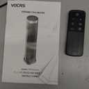 Space Heater for Indoor Use with Remote - 70° Oscillating Tower Electric Heater, 24 Inchs, 12H Timer, 1500W Quiet PTC Ceramic Heating with Thermostat, Fast Safety Heat for Office, Home, Bedroom