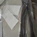 AAAAAcessories D-Shaped Chair Cushions, 2" Thick Dining Chair Pads with Ties and Removable, Machine-Washable Cover, 17" x 16", Set of 6, Khaki Gray