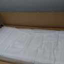 KONGKUNI Outdoor Privacy Screen, 3 ft W x 6 ft H Metal Decoative Privacy Screen Panel Freestanding, Privacy Fence Panels for Outside Patio Garden Backyard (White, Coin)