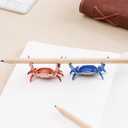 New Japanese Creative Cute Crab Pen Holder Weightlifting Crabs Penholder Bracket Storage Rack Gift Stationery (4, Weightlifting crab)