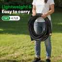 Garden Hose 75FT, Non-Expanding Water Hose Ultra Lightweight, Kink-Free, Burst-Resistant, Lead-Free, Durable & Flexible High-Pressure Hose for Yard, Lawn, Outdoor, Car Washing