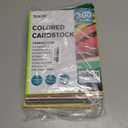 300 Sheets 8.5" X 11" Colored Cardstock, 50 Assorted Colors Construction Paper Card Stock Printer Paper for Printing, Card Making, DIY Crafts, School Supplies,Party Decorations (180GSM/65LB)