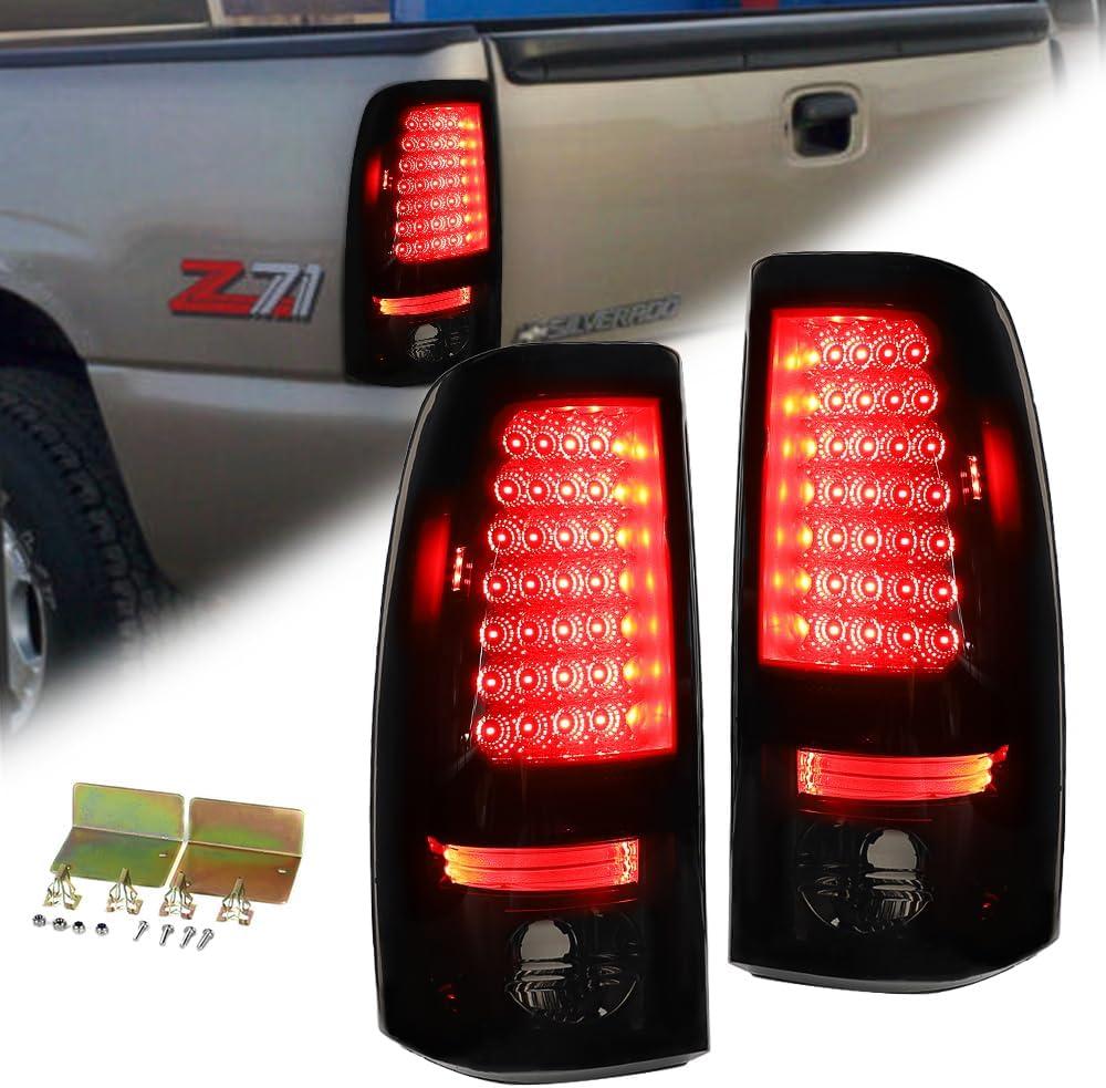 Tail Lights Assembly Fit for 1999-2002 Chevy Silverado 1500 Brake Stop light 2001-2003 GMC Sierra 1500/1500 HD/ 2500/2500 HD