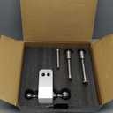 METOWARE Adjustable Trailer Hitch - Aluminum Tow Hitch Fits 2-Inch Receiver - Heavy Duty Drop Hitch with 4-Inch Drop/Rise for Truck (14,000 LBS GTW), Double Stainless Steel Locks & Hitch Pin