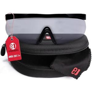 Eclipse Optics Shooting Glasses - ANSI Z87.1+ Anti-Fog and Scratch Resistant Safety Glasses with UV Protection, 2 Pack