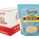 Bob's Red Mill Organic Old Fashioned Rolled Oats, 32oz (Pack of 4) - Non GMO, Whole Grain, Vegan, Kosher (128 Ounce (Pack of 1))