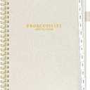 SUNEE 2026 Planner 8.5" x 11"  Dated Productivity Planner for Time Management - Daily,Weekly & Monthly Planner to Achieve Goals - Planner 2026 dated from January 2026  December 2026,Beige