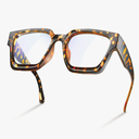 livho Oversized up to 99% Blue Light Glasses for Woman - Rectangle Fashion Glasses Chic Preppy Frame - Anti Eyestrain