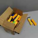 30-Pack Small Mini Flashlight Set, 5 Colors, COB LED Handheld Flashlight with Lanyard,90-Pack AAA Battery Included for Kids/Night Reading/Party/Camping/Emergency/Hunting