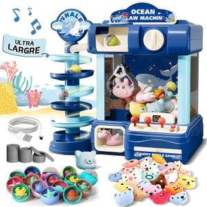 Kids Claw Machine, Arcade Game Toy for Ages 8-13, Candy Vending Toys for Girls and Boys, Electronic Claw Game Machine for Party with Lights Sound, Birthday Gifts for 6 7 9 10 12 Years Old, Small