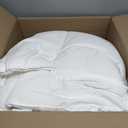 JOLLYVOGUE Queen Comforter Set, Ultra-Soft Bed in a Bag Queen Size 7 Pieces, Oeko-TEX Certified Bedding Set with Down Alternative Comforter, Sheets, Pillowcases & Shams, White