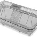 Weber Crafted Rotisserie Crisping Basket  StainlessSteel Rotisserie Basket with Removable Divider for Even Crisping