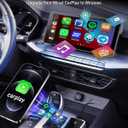 Wireless CarPlay Adapter 2024 Upgrade for iPhone - Plug & Play Wireless Carplay Dongle for Apple,Converts Factory Wired CarPlay to Wireless,Stable Fast Connection, Fits Cars from 2015 & iPhone iOS 10+
