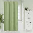 Sage Green Boho Small Stall Shower Curtain 36 x 72, Farmhouse Narrow Half Size Fabric Shower Curtains for Modern Bathroom Decor, Bohemian Tufted Textured Cloth Shower Curtain 36 inch