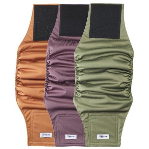 Washable Dog Diapers Male Reusable, Premium Belly Bands for Male Dogs, Pack of 3, High Absorbing Extra Large Male Dog Pee Wraps for Doggies in Incontinence or Excitable Urination and Training(XL)