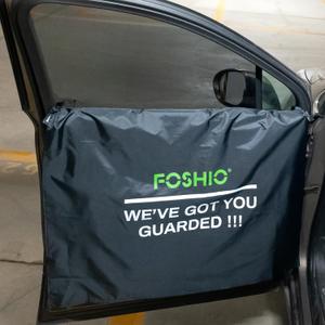 FOSHIO 2 Pack Car Door Panels Waterproof Cover Protection Window Tint Car Wrap Tools, Car Door Guard for Dogs, Black, 41" x 35"