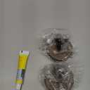 OUTXE Suction Cup Wreath Hanger, Heavy Duty Reef Hook for Front Door/Glass Window/Over Door/Outdoor, Christmas/Thanksgiving/Halloween/July 4th/Easter/Valentine/Fall/Summer/Spring (Walnut, 2-Pack)