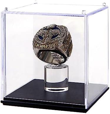 Championship Ring Display Case - 1 Slot Hole for Baseball, Softball, Football & High School Rings