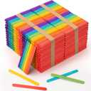 WISYOK 2400 Pcs Colored Popsicle Sticks for Crafts, 4.5 Inch Colored Wooden Craft Sticks, Ice Cream Sticks, Rainbow Popsicle Sticks, Great for DIY Craft Creative Designs and Handicraft